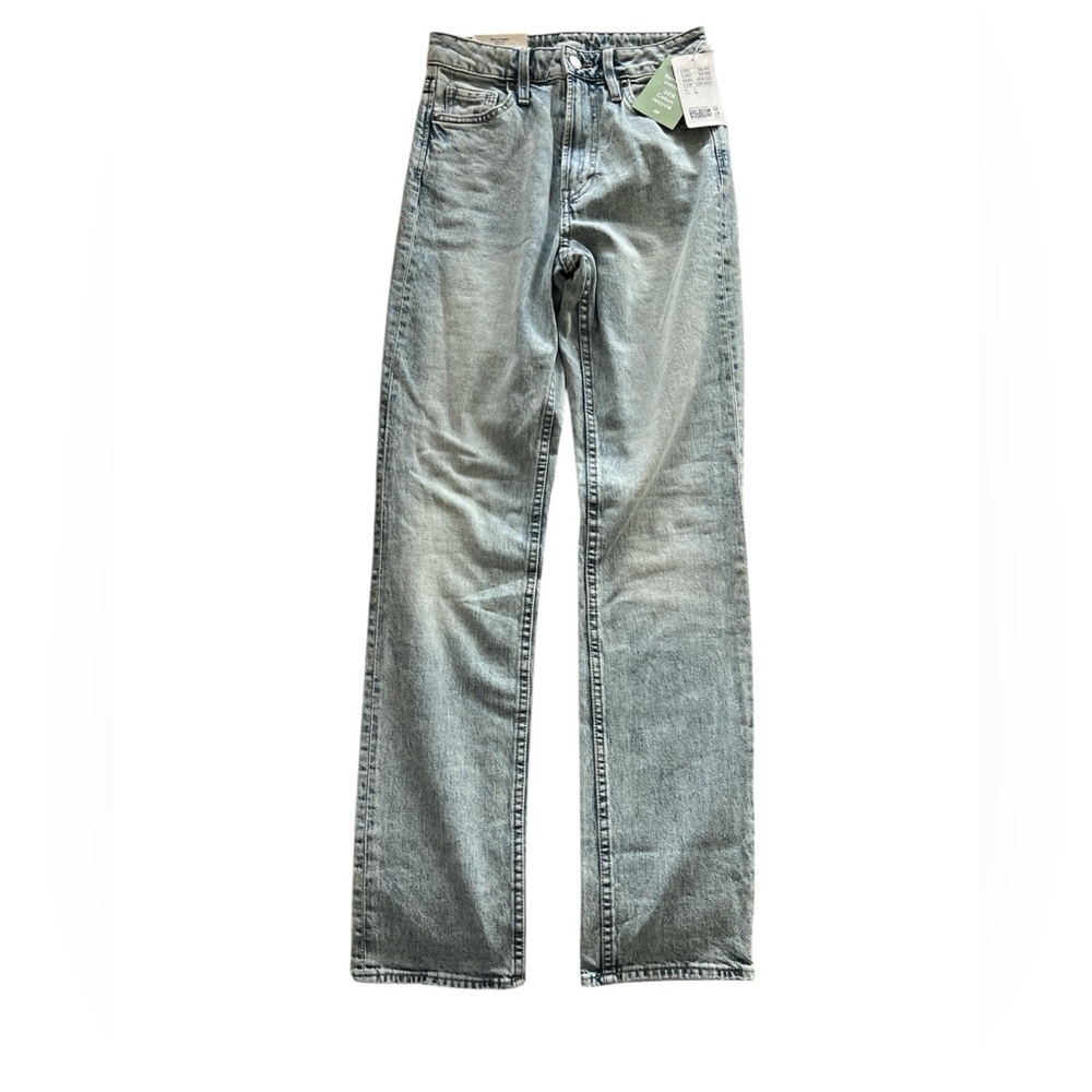 H&M Blue Straight Leg Jeans with Vintage Appeal